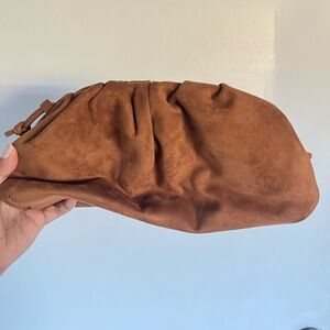 Suede dumpling bag
